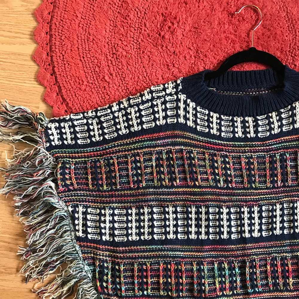Multicolor Poncho